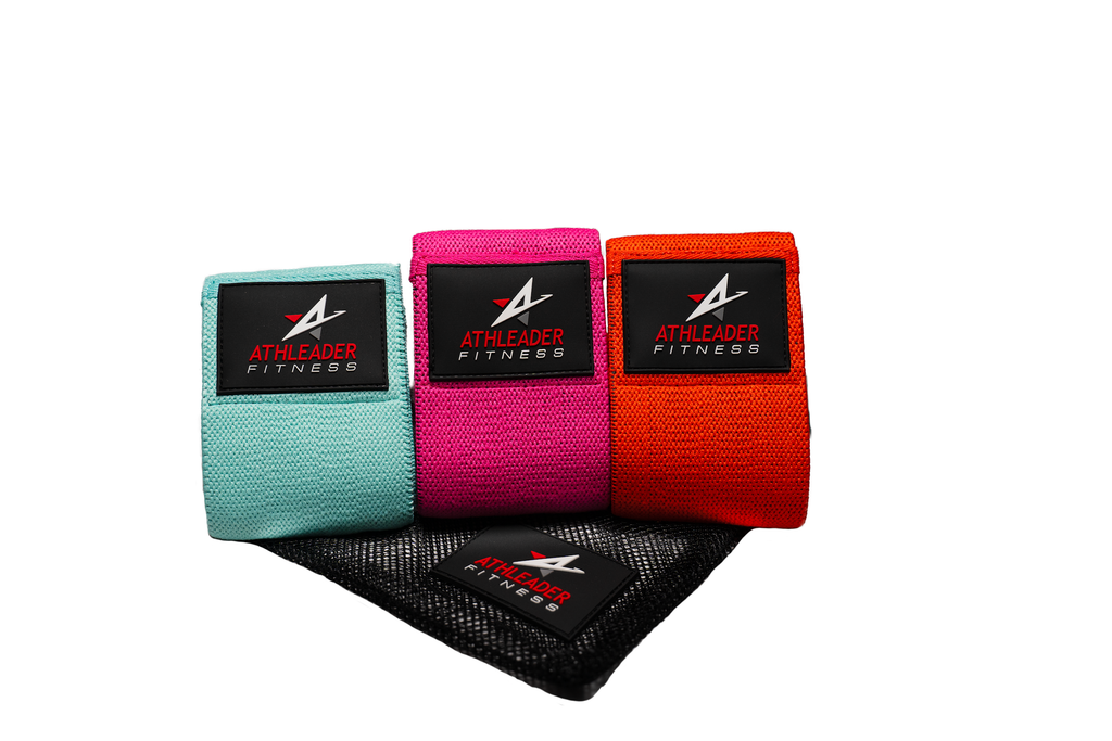 3 Athleader bands with pouch