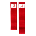 Two  bands in red and red with a storage bag, all featuring a branded logo.